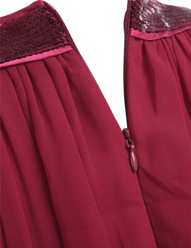Женское платье макси для подружки невесты длинное без рукавов с лямкой на шее