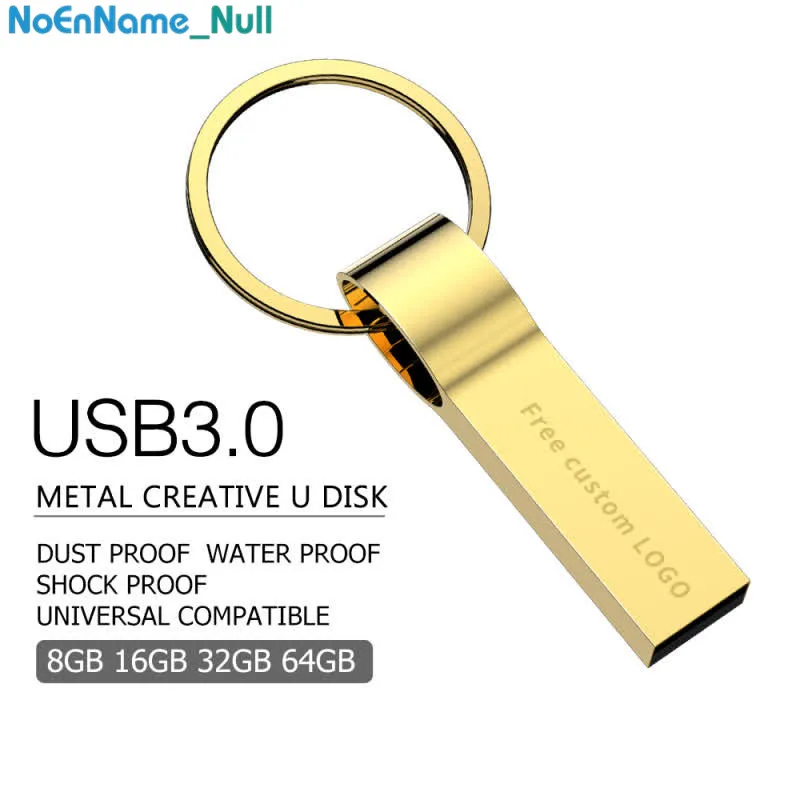Usb флеш-накопитель 64 ГБ Флешка 4 ГБ 8 ГБ 16 ГБ 32 ГБ металлическая флеш-карта памяти Золотой флеш-накопитель 128 ГБ флешка, мини-накопитель usb печать логотипа