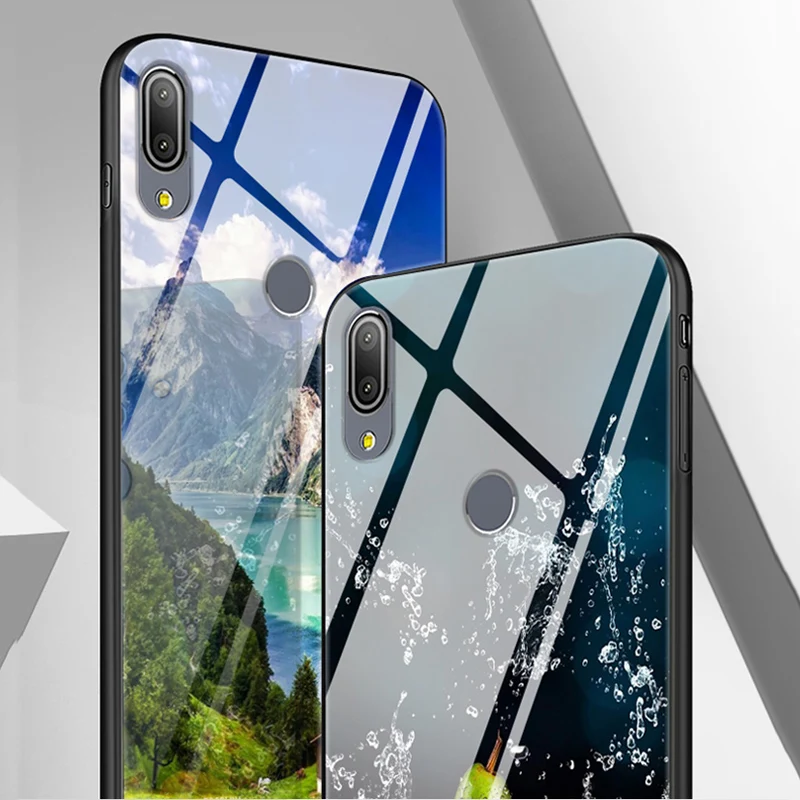 Для ASUS Zenfone Max Pro M1 ZB601KL ZB602KL чехол из закаленного стекла с изображением планеты космос, стеклянный чехол на заднюю панель Для Zenfone Max Pro M1 ZB602K
