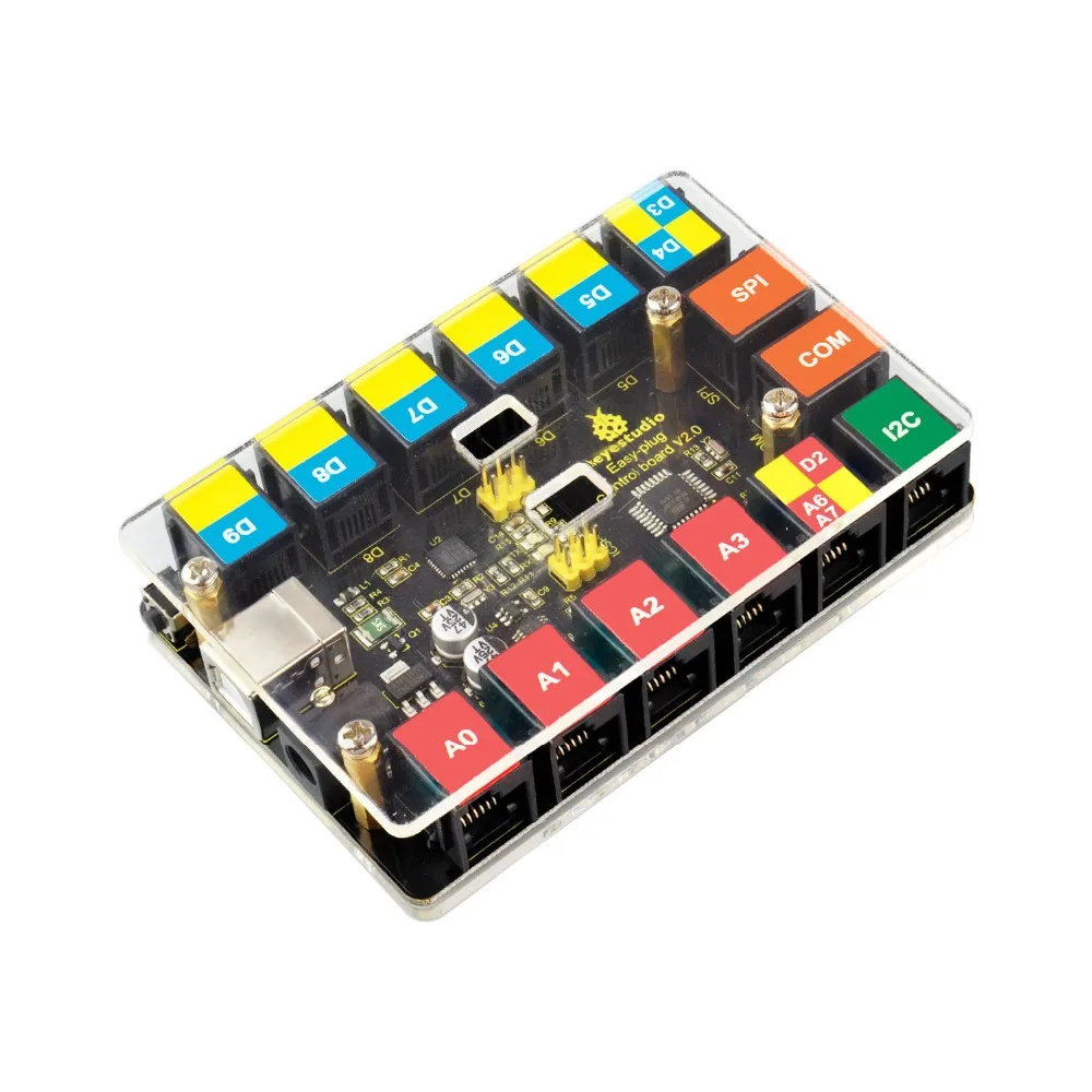 Keyestudio EASY Plug Главная плата управления обновления V2.0 контроллер+ USB кабель для Arduino пара