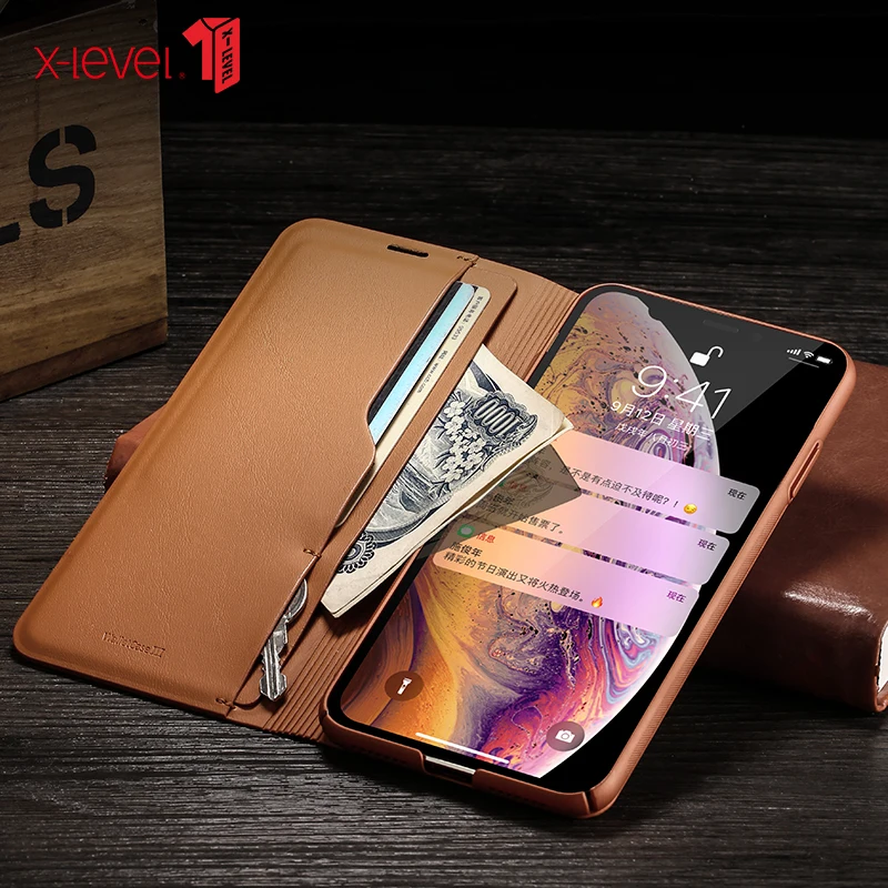 Чехол-книжка для Apple iPhone 6 S Plus 7 8 X XR XS Max кожаный | Мобильные телефоны и аксессуары