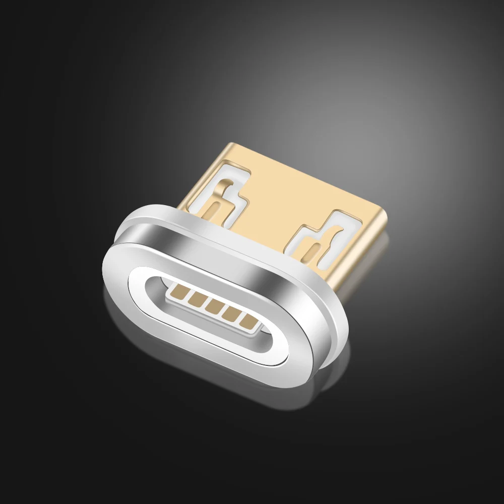 Only Micro USB Plug Магнитный usb-кабель ROCK 5A для быстрой зарядки, кабель USB type C, кабель для микроосвещения для iPhone, samsung, Xiaomi, универсальный usb-шнур - Цвет: Only Micro USB Plug