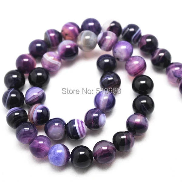 114 Pieces/Lot Nature Purple Lace Agatee Bead For Shambala Bracelet Making Charms Jewelry Size: 10mm | Украшения и аксессуары