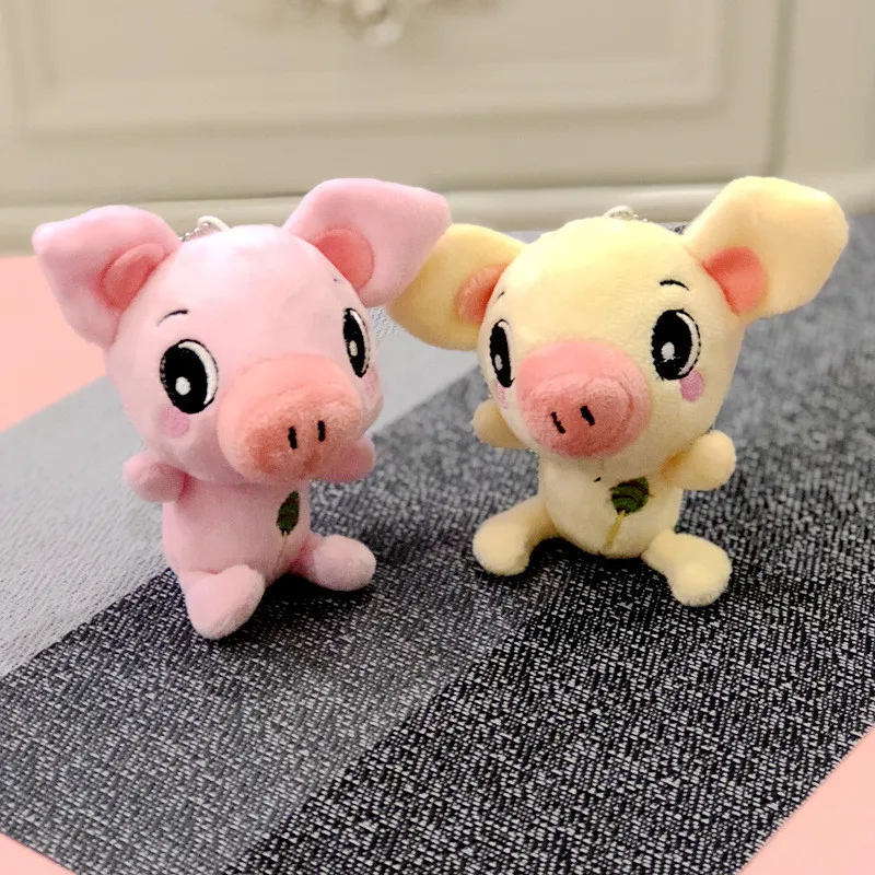 Stuffed Animals Cute Plush Pig Toys Kawaii Baby&ampGirls&ampboys Birthday Gifts And As Car Buckle Keychain Small Pendant | Игрушки и