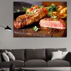 Полноразмерная Алмазная 5D картина сделай сам, вышивка крестиком из говядины, стейка, кухонный декор, 5D алмазная вышивка, Алмазная мозаика, Картина на холсте