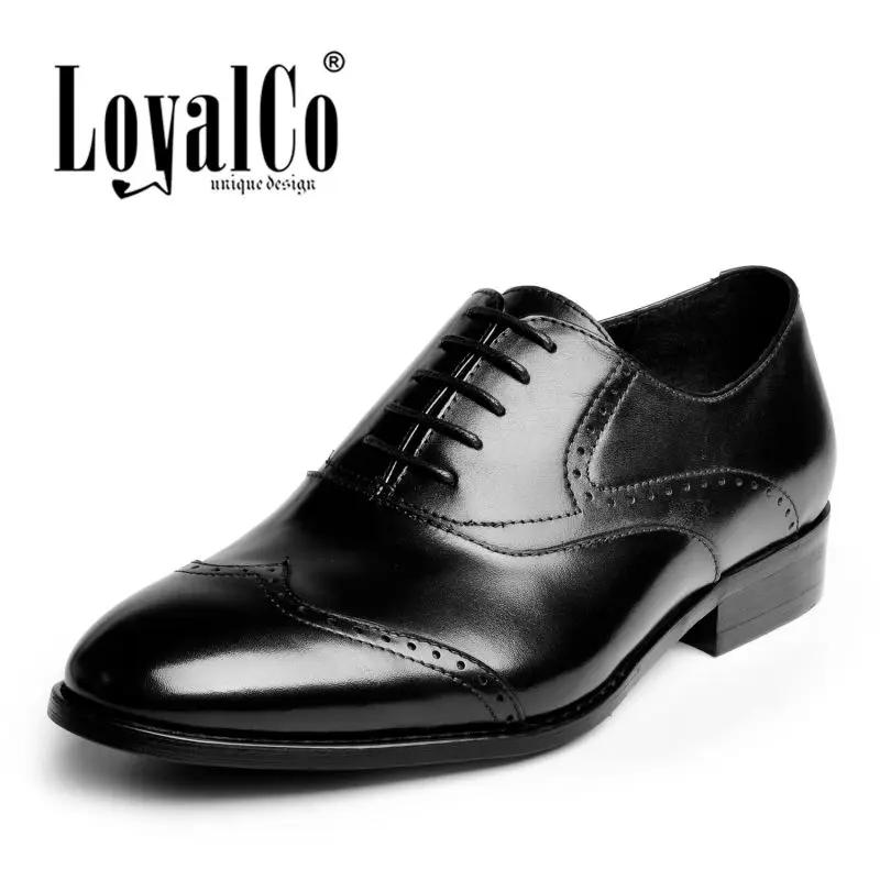 2015 Men's Brogues Formal Business Male Flats Black wedding shoes men lace up dress formal oxfords | Обувь