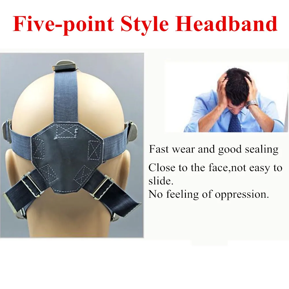 

High Quality Full Face Gas Mask Activated Carbon Respirator Anti-Gas Anti-Dust Mask Set Anti Organic Vapor Benzene Gas PM2.5