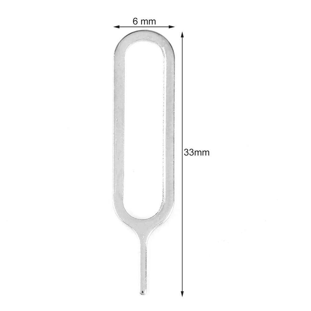 2PCS Sim Card Needle For iPhone Key Metal Pin for Smartphone Eject Tool |