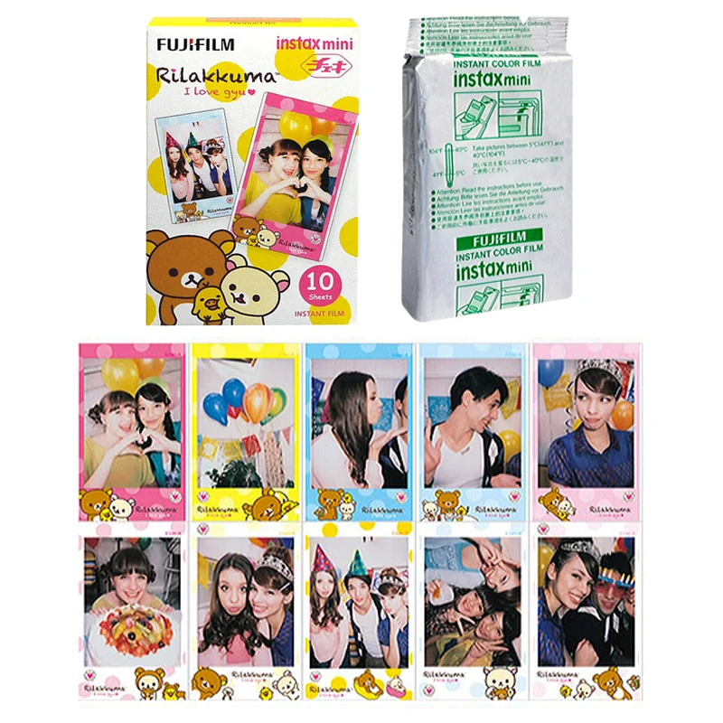 Fujifilm Instax Mini Rilakkuma I Love Gyu мгновенная 60 пленка для Fuji 7s 8 + 9 25 50s 70 90 300 SP 1 2 принтера|instax