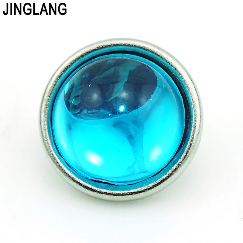 Модные инкрустированные 3 цвета Пластиковые Кристальные круглые застежки из