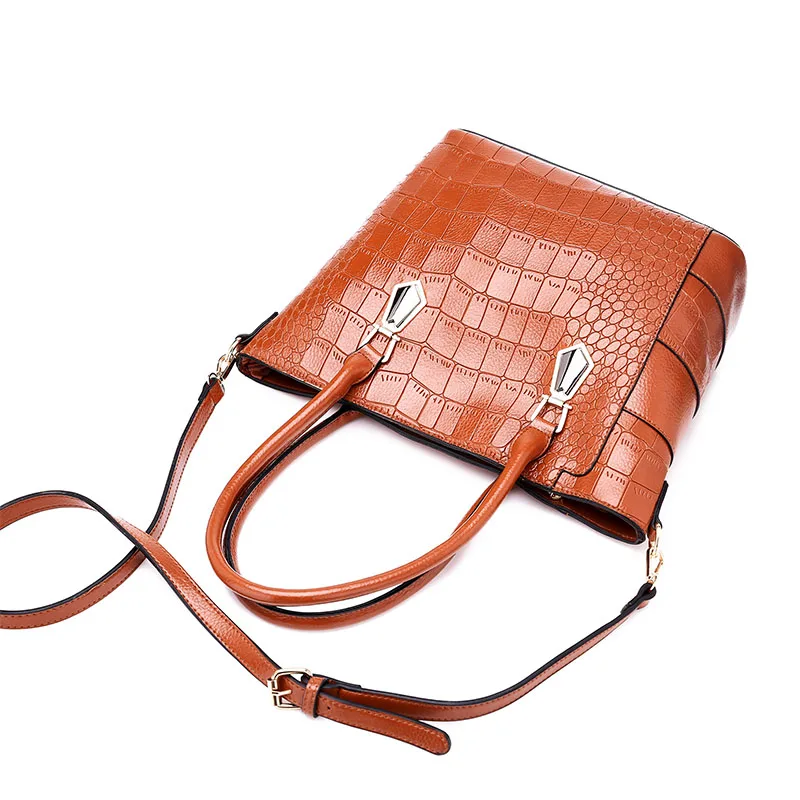 Aiuwo Fahison Alligator Tote женские сумки высокого качества из искусственной кожи через