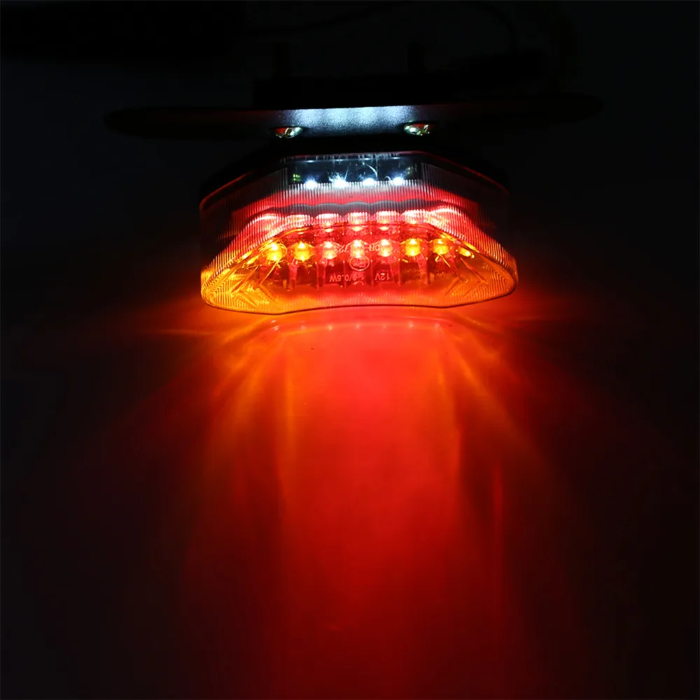 16 LED мотоцикл Quad ATV задний тормоз + поворотники огни номерной знак Интегрированный