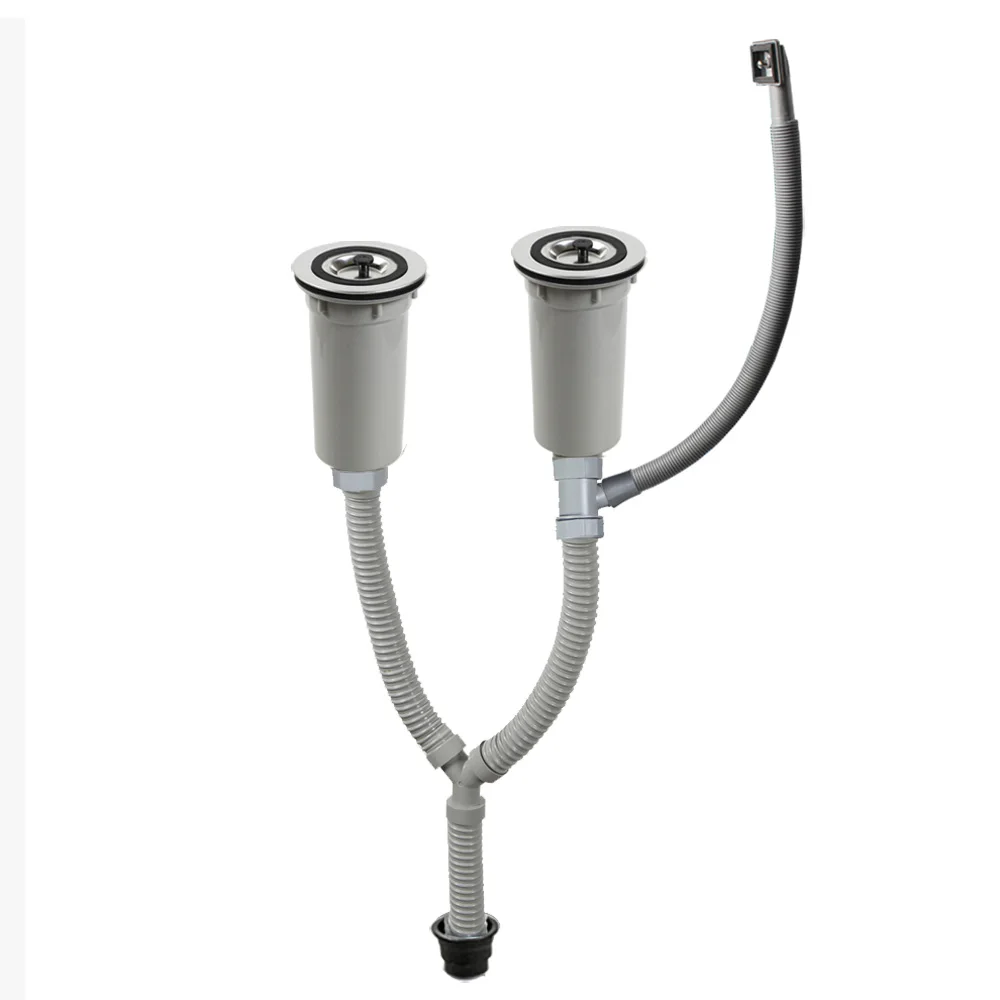 Talea 115 мм дренажная труба для двойной раковины Пластиковая Гибкая сливной шланг