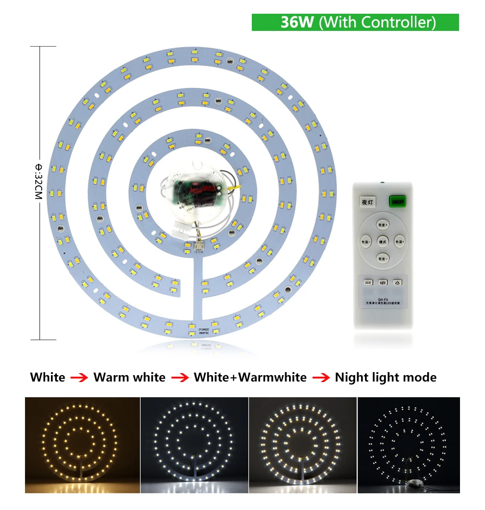 5730 SMD светодиодный светильник AC220V 15 Вт 18 Вт 24 Вт 36 Вт кольцевой светодиодный светильник для потолочного светильника внутреннего освещения декоративный светильник s для гостиной