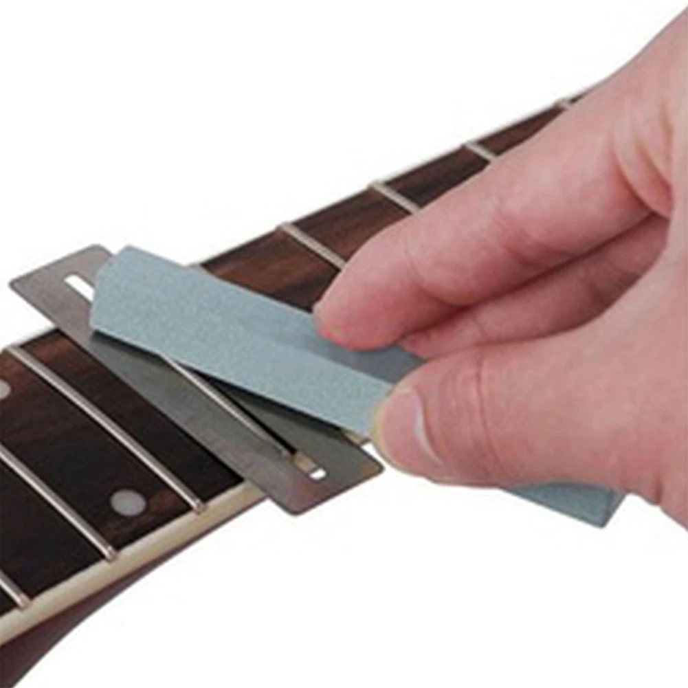 Guitar Fret Repairing Tool Set Musical Instrument Millstone Shims Sanding Cleaning Polish Luthier | Спорт и развлечения