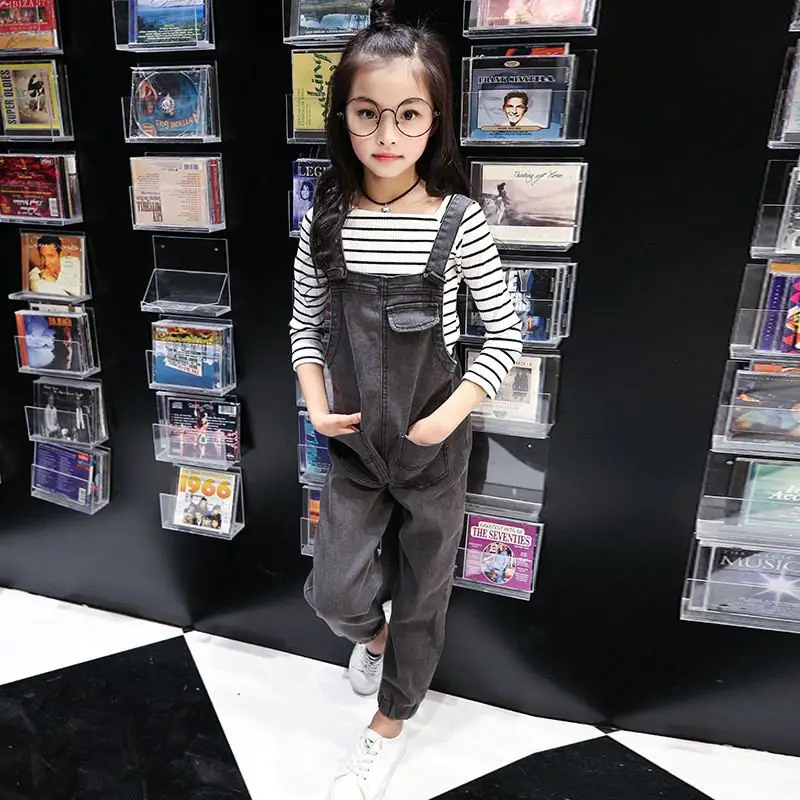 2019 г. весенне осенние повседневные джинсовые штаны для девочек детский