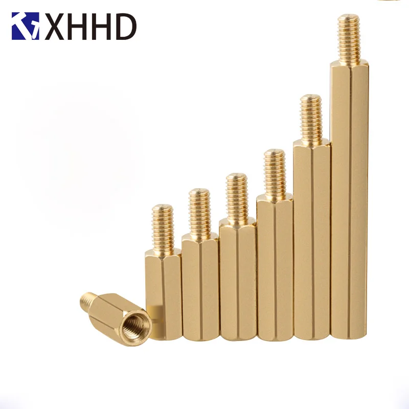 

M2 Hex brass Male Female Standoff Mount Hexagon Threaded Pillar PCB Computer PC Motherboard Standoff Spacer Hollow Bolt Screw