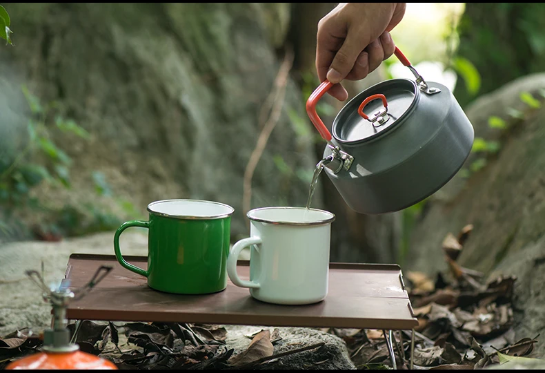 Naturehike Портативный ультра легкий Открытый Кемпинг Пеший Туризм Пикник чайник воды чайник Кофе горшок анодированного Алюминий