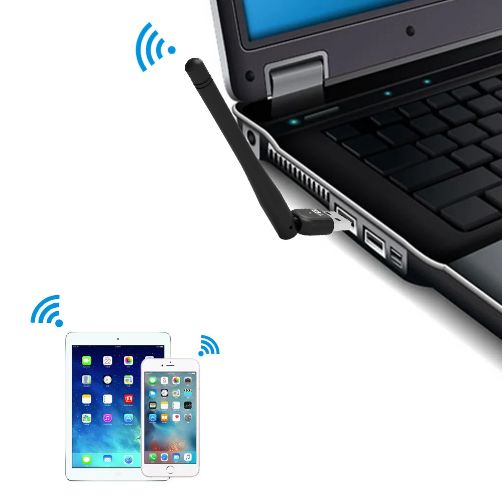 Двухдиапазонный беспроводной адаптер Wavlink AC600 USB максимальная скорость до 600