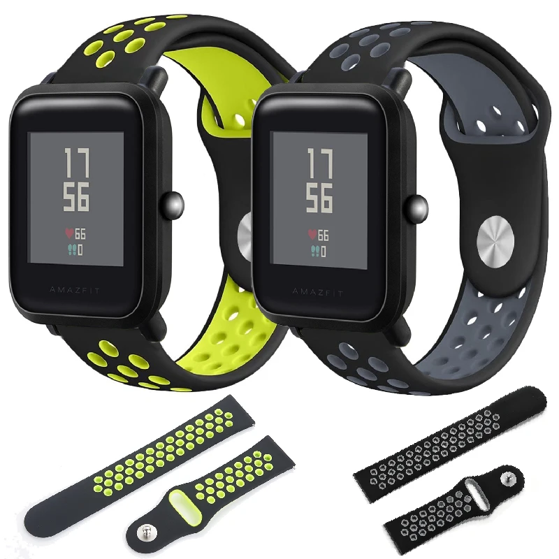 Для Xiaomi Huami Amazfit Bip Youth Edition сменный ремешок для часов Модный Резиновый дышащий