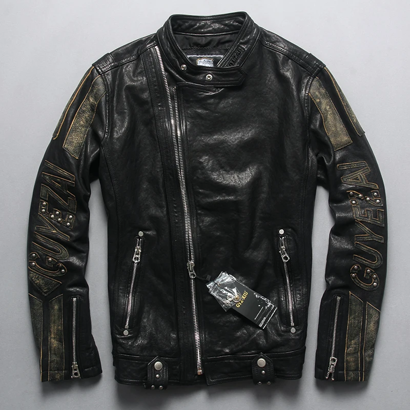 2019 Высокая мода Лоскутная Мужская мотоциклетная куртка slim fit с надписью rivat mortorcycle