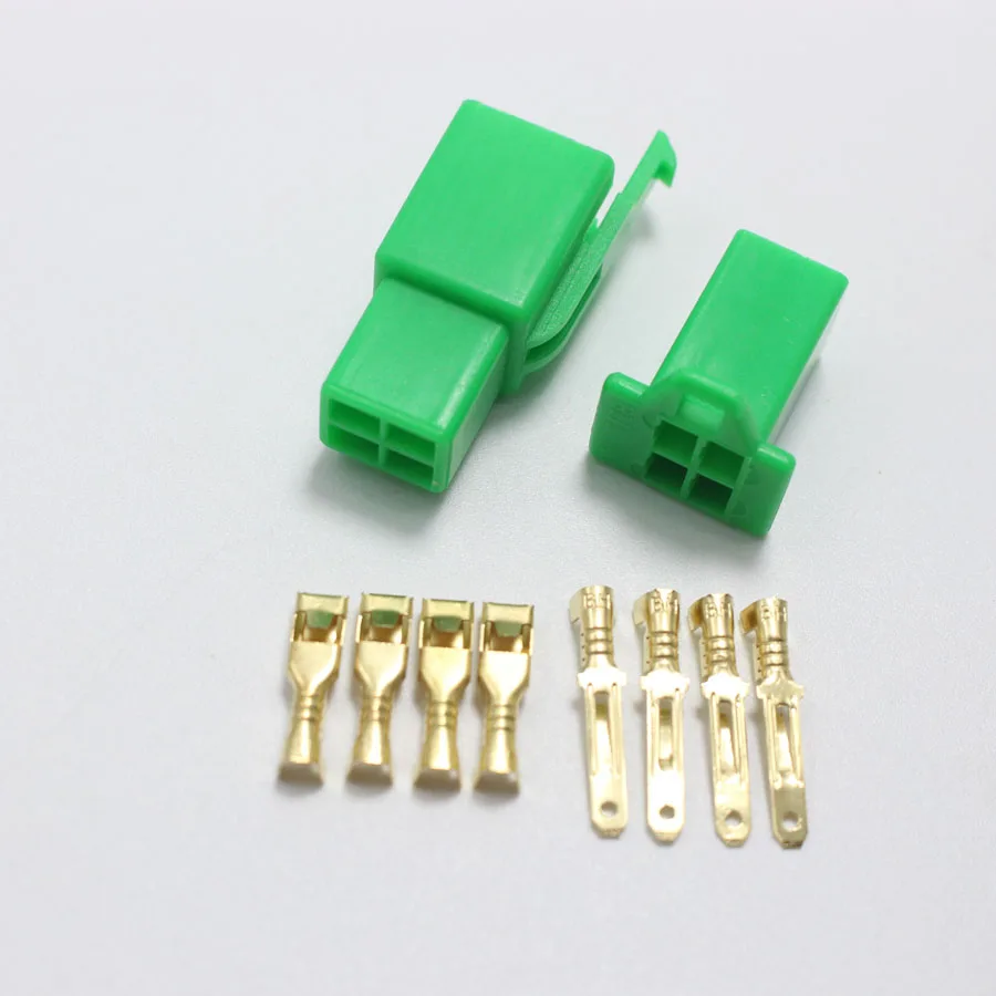 1 компл. 2 8 мм 4P электрический провод соединитель Зеленый штекер гнездо