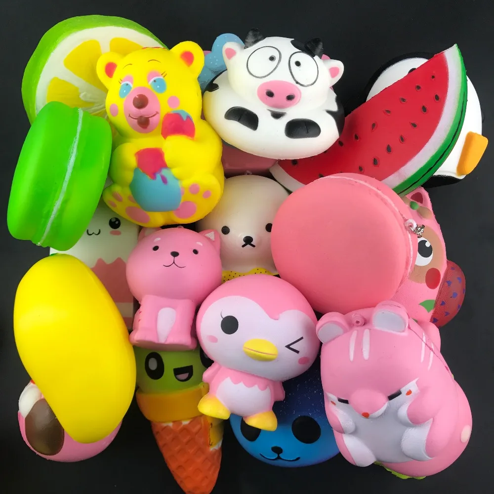100 шт./лот, игрушки для сжимания, забавная коробка для мороженого, молока, Ароматизированная, мягкое очарование, медленно поднимающаяся имитация, антистресс, забавные игрушки