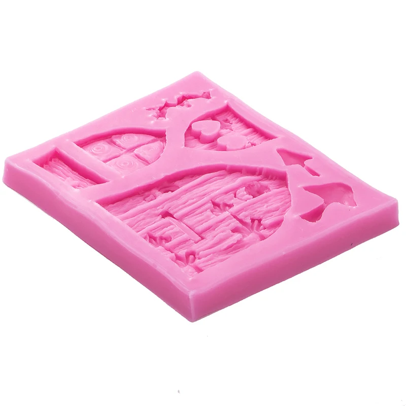 Sugarcraft 3D мультфильм Сказочный Дом деревянные окна двери формы силиконовые
