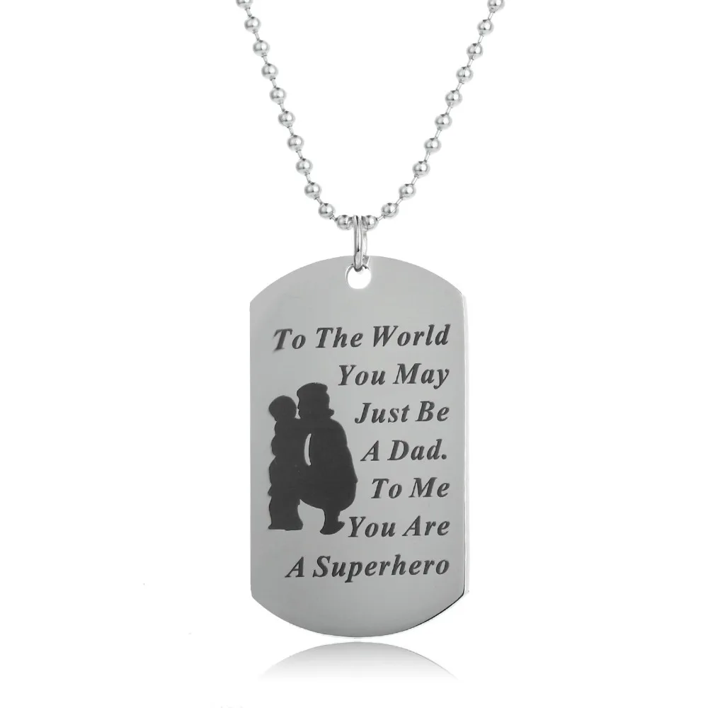 Ожерелье с надписью Мой отец | Украшения и аксессуары