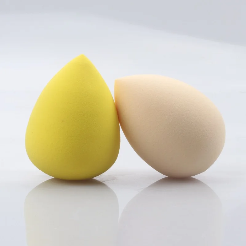 yellow beige Brainbow 2 шт./лот Founcation макияж Губка Мягкий косметический спонж пудра крем гладкая Макияж Красота Губка макияж аксессуары инструменты - Цвет: yellow beige