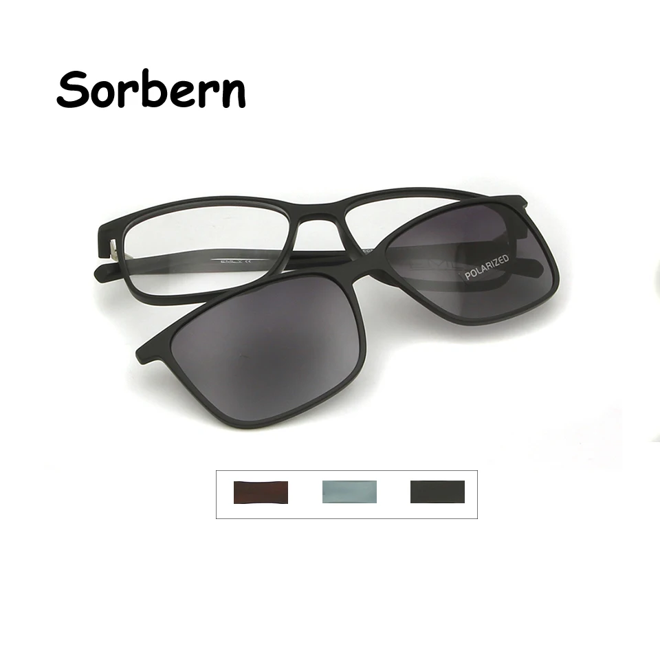 TR90 оптическая оправа для очков мужские солнцезащитные очки на застежке