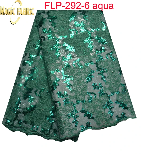 

Free shipping French net lace fabric with sequins ! African embroidery net lace fabric for wedding dress ! FLP-292