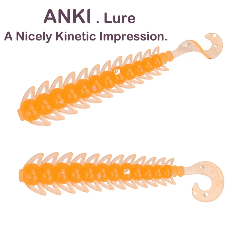 I Мягкие приманки ANKI для рыбалки, 12 шт., 0,5 г, 4,9 см., искусственная Мягкая приманка для ловли карпа, приманка для ловли форели, зундера, щуки, приманки - Цвет: I