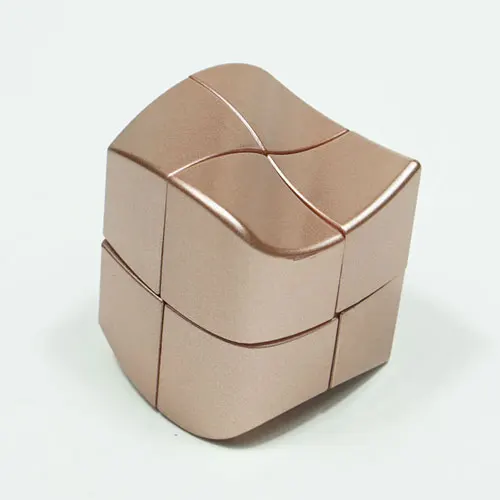 Rose pink YJ YuanFang 2x2 Магический кубик розовый золотой серебряный профессиональный YuanFang 2*2*2 скоростной кубик форма твист развивающие игрушки игра - Цвет: Rose pink