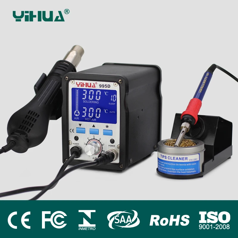 SMD паяльная станция с функцией демонтажа YIHUA 995D|yihua 995d|yihua solderingyihua station |