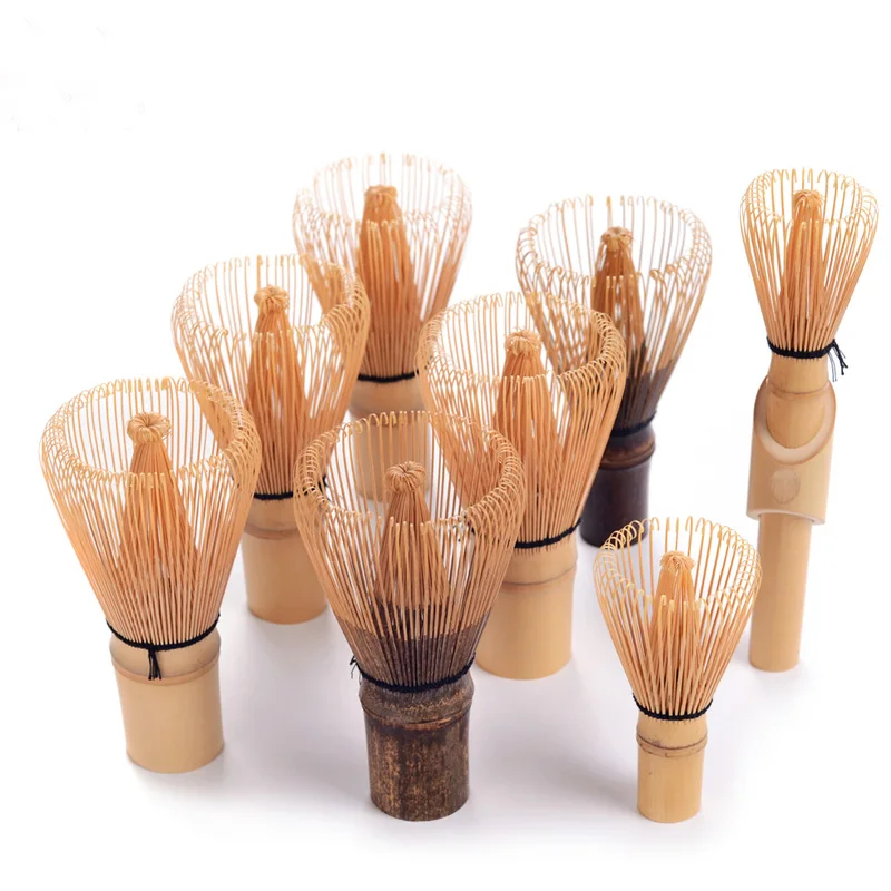 

Professional Handicrafted Bamboo Matcha Chasen Green Tea Powder Whisk Holder Scoops 8Pondate Japanese Tea Ceremony Tools Giftset