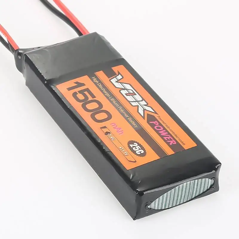 Мини портативный аккумулятор VOK 2S Lipo 7,4 V 25C 1500mAh Т-образный разъем разряда для радиоуправляемого гоночного квадрокоптера дрона TSLM2