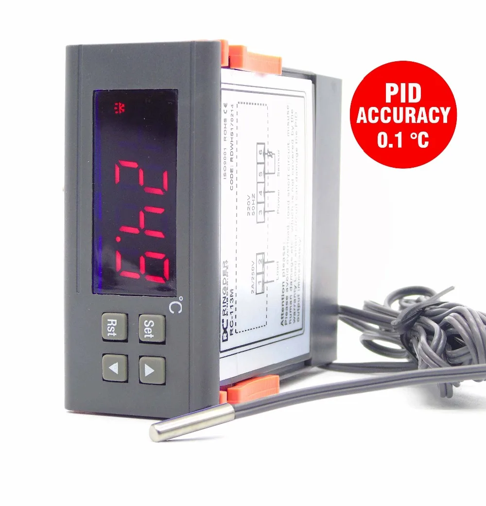 

220VAC,110VAC PID adjustment 0.1C accuracy THERMOSTAT for egg incubator china