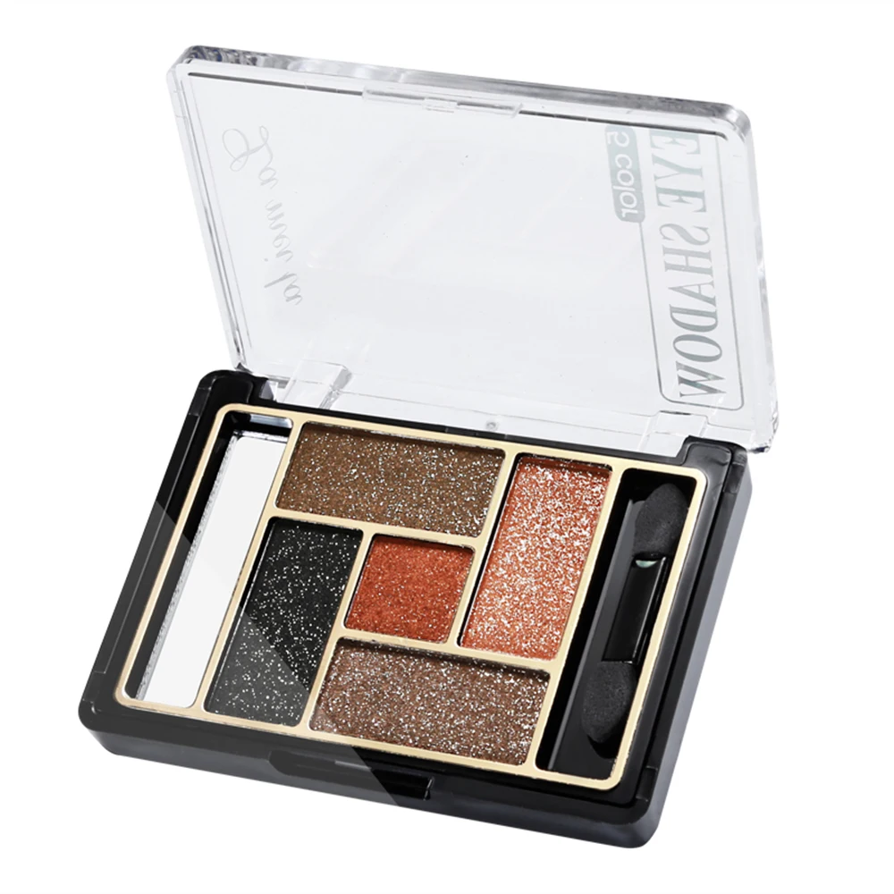 Косметический набор 5 цветов/набор для макияжа Тени век Палитры Glamorous Shimmer Цвета