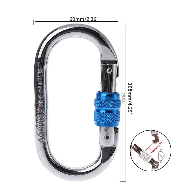 Профессиональный карабин оборудование для скалолазания защитный замок O
