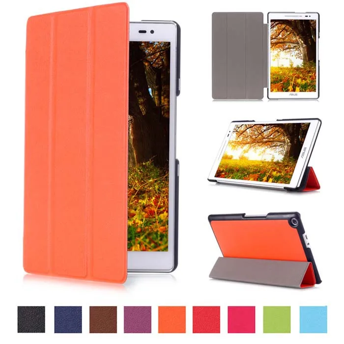 Ультратонкий чехол-книжка из ПУ кожи с 3 отделениями Магнитный чехол для Asus Zenpad 8 0
