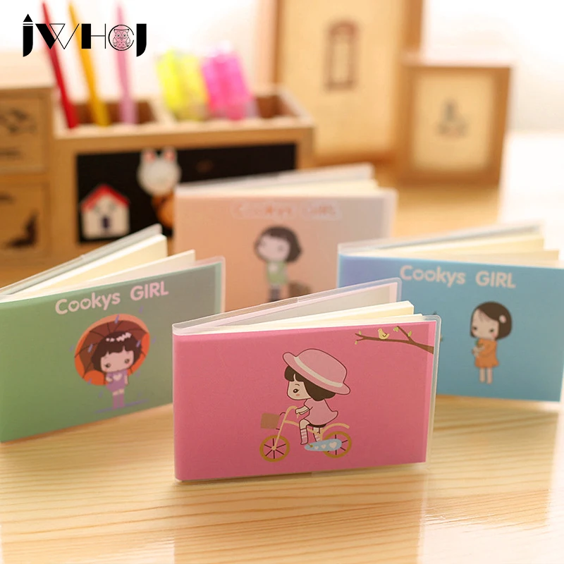 1 шт. милый ПВХ оболочка водонепроницаемый портативный мини блокнот дневник