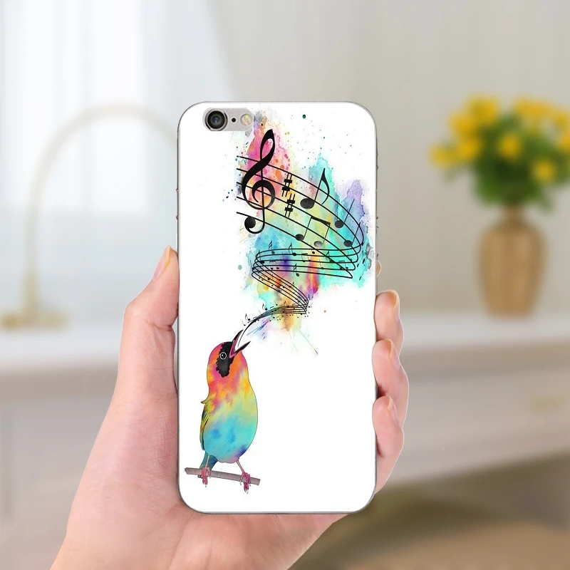 Quotes Live Watercolor Cell Phone Cases Slim Soft TPU Silicon Transparent for iPhone 8 7 6 6S Plus X 5 5S SE 5C 4 Shell Fundas | Мобильные