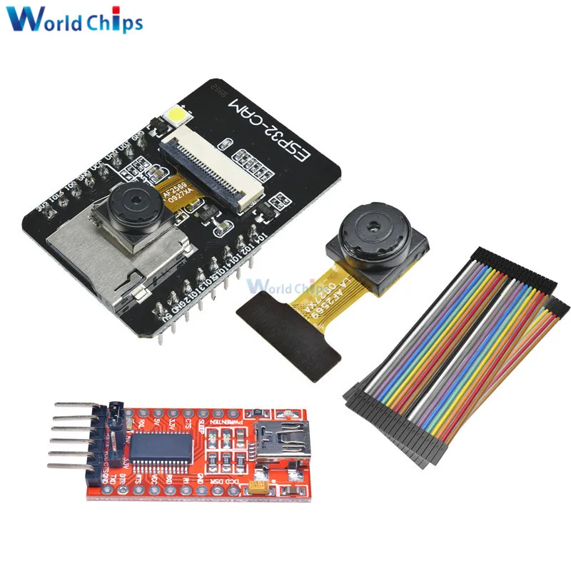 Модуль камеры OV2640 2 Мп Φ Wi Fi Bluetooth модуль FT232RL FTDI USB в TTL последовательный конвертер