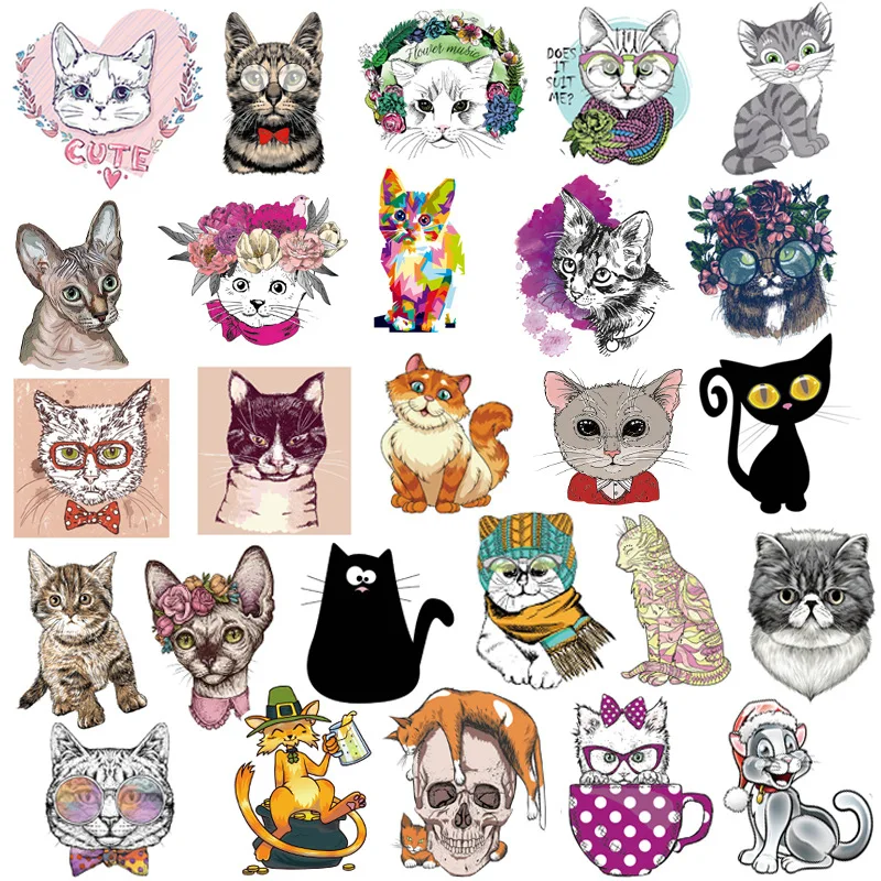 50 шт./лот Kawaii Животные наклейки для кошек ноутбук автомобильный чемодан