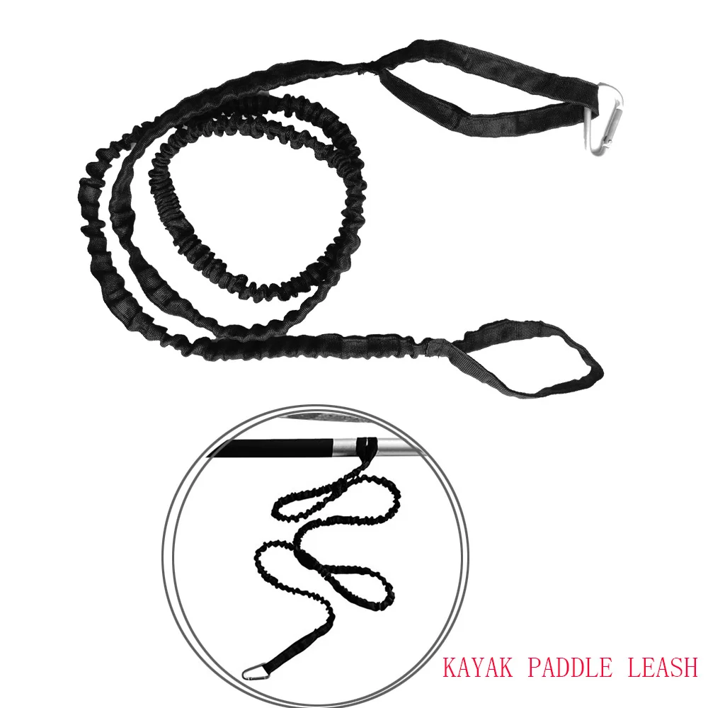 

Nylon Kayak Canoe Paddle Fishing Rod Leash Safety Holder Tie Rope Leash Safety Lanyard with Carabiner Clip