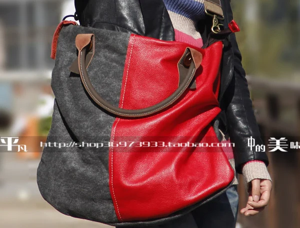 2019 Новое поступление женские джинсовые сумки из натуральной кожи винтажные