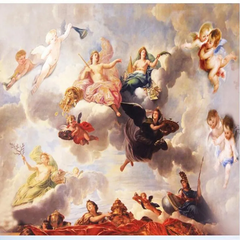 Wellyu индивидуальный большой свежий Европейский стиль средневековый потолок фон