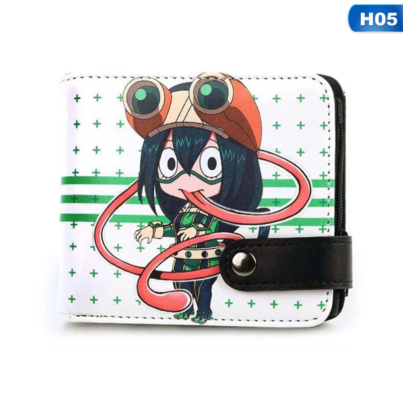 Кошелек My Boku no Hero Academy izku Midoriya, кошелек My Hero Academy, мультяшный кошелек на кнопке, Короткий держатель для карт