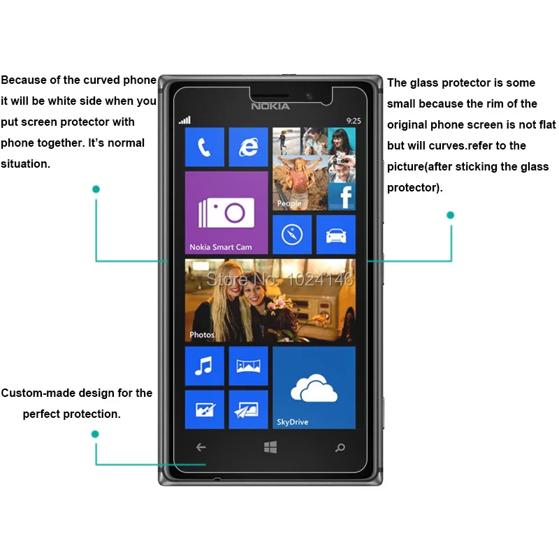 Для Nokia Lumia 925 4 5 &quotпрозрачное твердое закаленное стекло Защита для экрана
